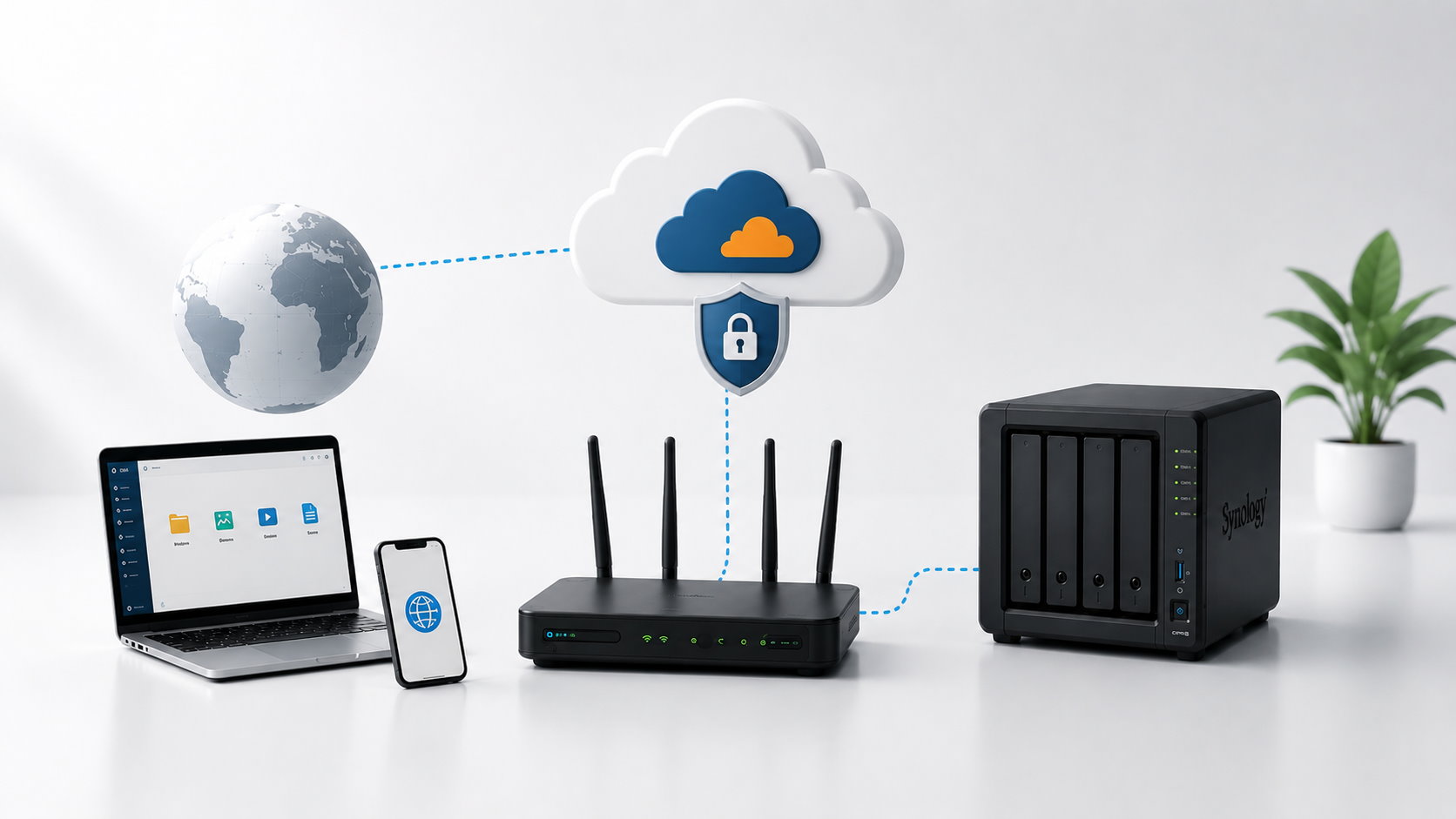 Sicherer Netzwerk- und Fernzugriff mit einer Synology NAS